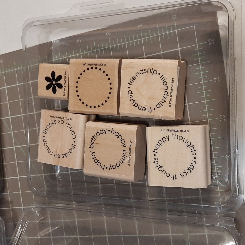 Think Happy Thoughts Stampin Up rubber stamp set